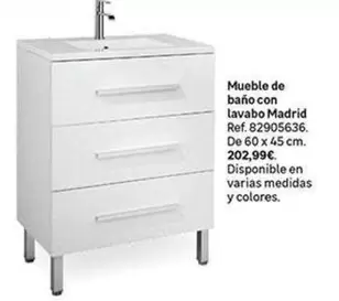 Oferta de Mueble De Baño Con Lavabo Madrid por 202,99€ en Leroy Merlin