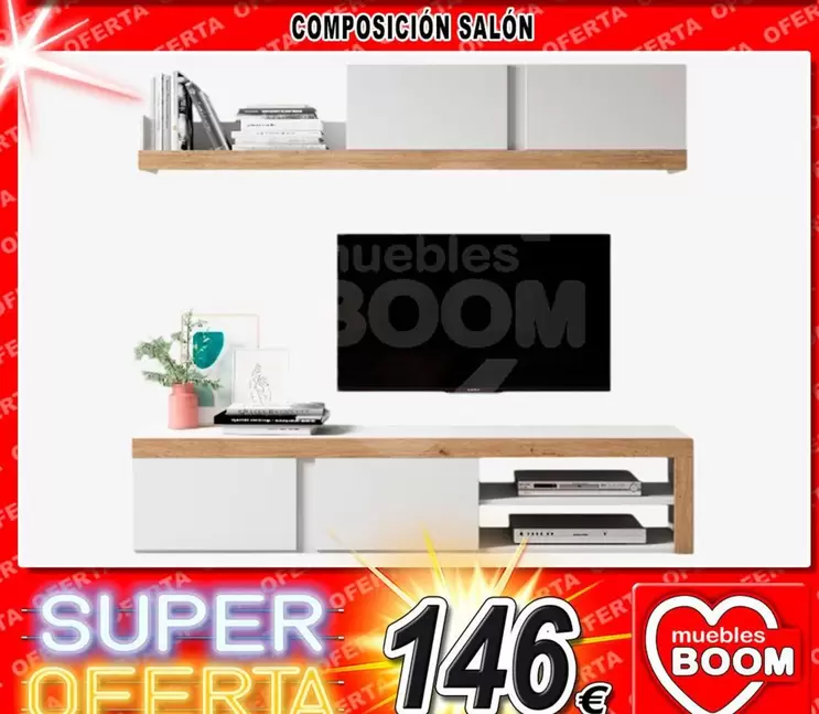 Oferta de Compostión Salón por 146€ en Muebles Boom