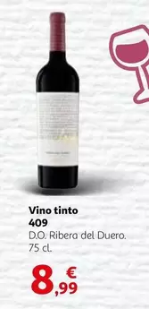 Oferta de Ribera - Vino Tinto 409 por 8,99€ en Alcampo