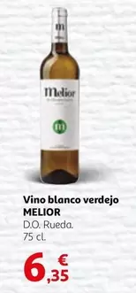 Oferta de Melior - Vino Blanco Verdejo por 6,35€ en Alcampo