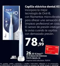 Oferta de Oral B - Cepillo Eléctrico Dental Io por 78,99€ en Alcampo