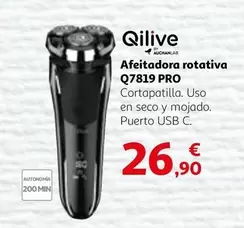 Oferta de Qilive - Afeitadora Rotativa Q7819 Pro por 26,9€ en Alcampo