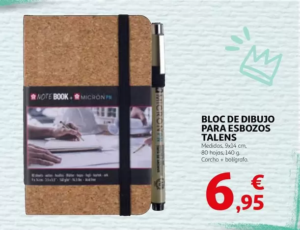 Oferta de Bloc De Dibujo Para Essozos Talens por 6,95€ en Alcampo