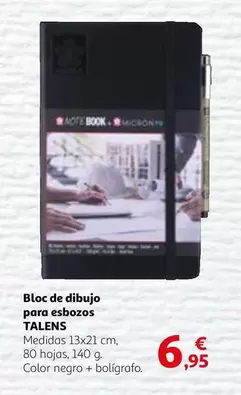 Oferta de Bloc De Dibujo Para Esbozos por 6,95€ en Alcampo