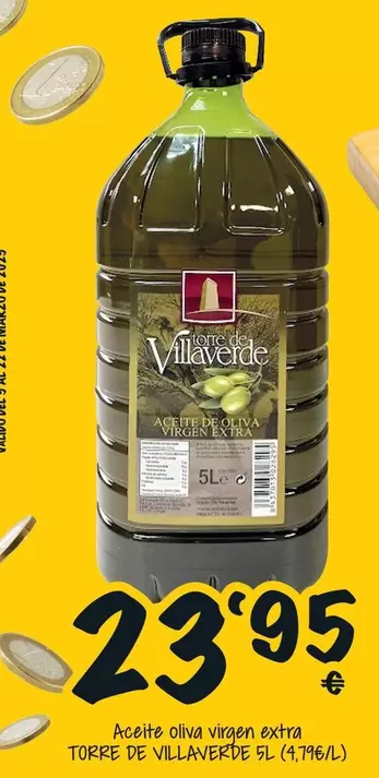 Oferta de Torre De Villaverde - Aceite Oliva Virgen Extra por 23,95€ en Cash Fresh
