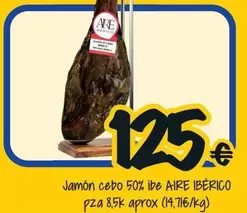 Oferta de Aire - Jamón Cebo 50% Iberico  por 125€ en Cash Fresh