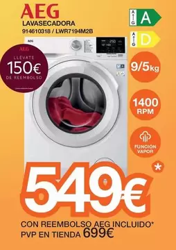 Oferta de Aeg - Lavasecadora por 549€ en Expert