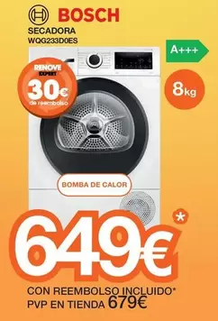 Oferta de Bosch - Secadora  por 649€ en Expert