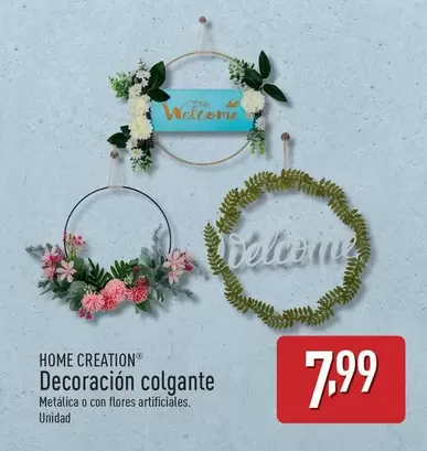 Oferta de Home Creation - Decoracion Colgante por 7,99€ en ALDI