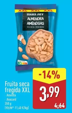 Oferta de Fruita Seca Fregida Xxl por 3,99€ en ALDI