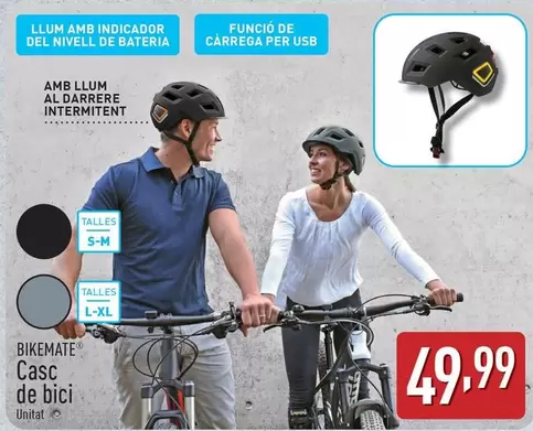 Oferta de Bikemate - Casc De Bici por 49,99€ en ALDI