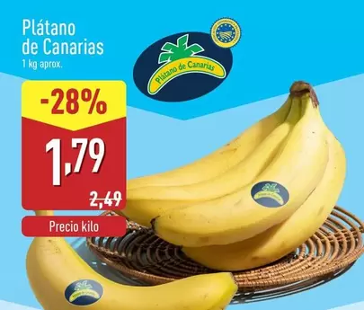 Oferta de Platano De Canarias por 1,79€ en ALDI