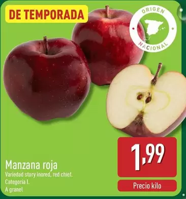 Oferta de Manzana Roja por 1,99€ en ALDI