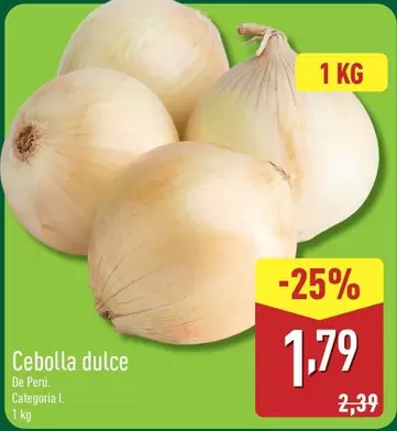 Oferta de Cebolla Dulce por 1,79€ en ALDI