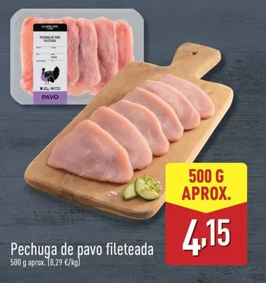 Oferta de Pechuga De Pavo Fileteada por 4,15€ en ALDI