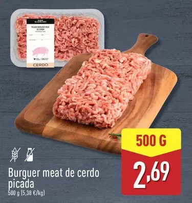 Oferta de Burguer Meat De Cerdo Picada por 2,69€ en ALDI