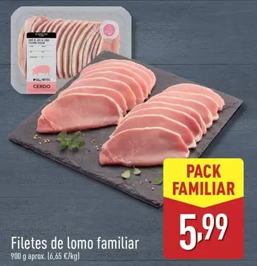 Oferta de Filetes De Lomo Familiar por 5,99€ en ALDI