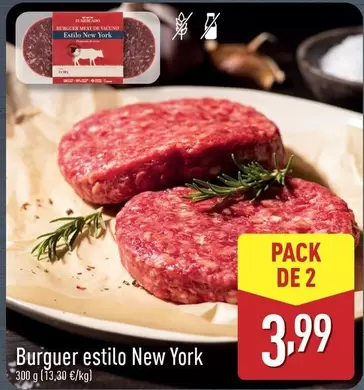 Oferta de Burguer Estilo New York por 3,99€ en ALDI