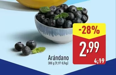 Oferta de Arándano por 2,99€ en ALDI