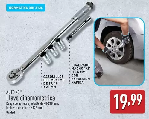 Oferta de Auto Xs - Llave Dinamométrica por 19,99€ en ALDI