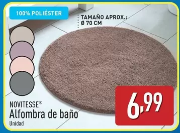 Oferta de Novitesse - Alfombra De Bano por 6,99€ en ALDI