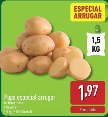 Oferta de Papa Especial Arrugar por 1,97€ en ALDI