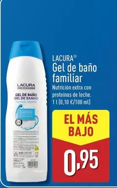 Oferta de Lacura - Gel De Bano Familiar por 0,95€ en ALDI