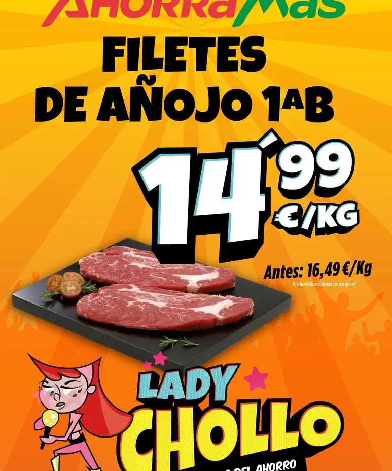 Oferta de Filetes De Anojo  por 14,99€ en Ahorramas