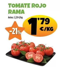 Oferta de Tomate Rojo Rama por 1,79€ en Ahorramas