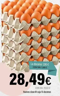 Oferta de Huevos Clase por 28,49€ en Cash Ifa