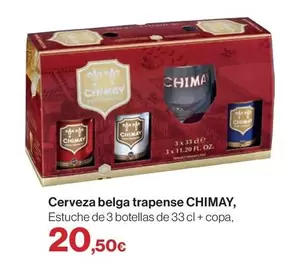 Oferta de Chimay - Cerveza Belga Trapense por 20,5€ en Hipercor