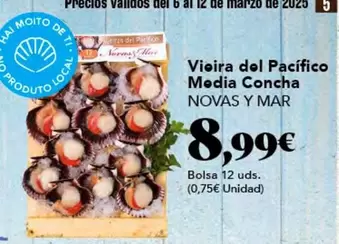 Oferta de Vieira Del Pacífico Media Concha por 8,99€ en Gadis