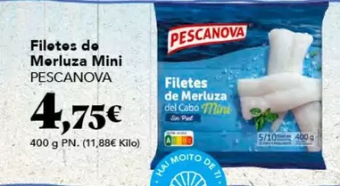 Oferta de Pescanova - Filetes De Merluza Mini por 4,75€ en Gadis