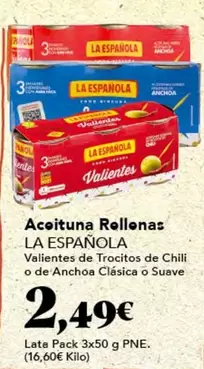 Oferta de La Española - Aceituna Rellenas por 2,49€ en Gadis