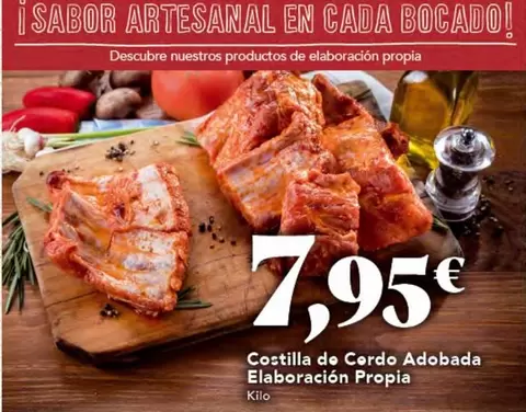 Oferta de Costilla De Cerdo Adobada Elaboración Propia por 7,95€ en Gadis