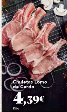 Oferta de Chuletas Lomo De Cordo por 4,39€ en Gadis