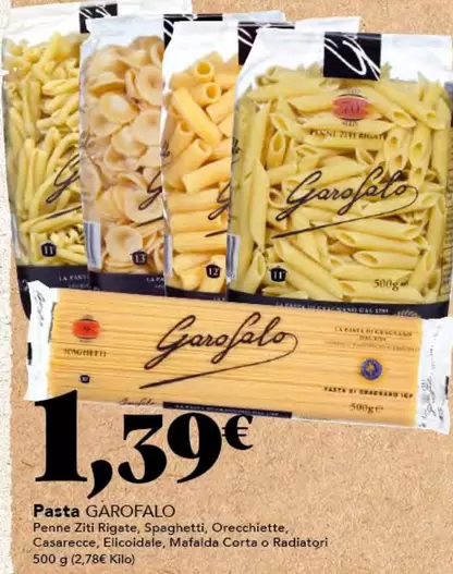 Oferta de Garofalo - Pasta por 39€ en Gadis