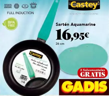 Oferta de Free - Sartén Aquamarine por 16,95€ en Gadis