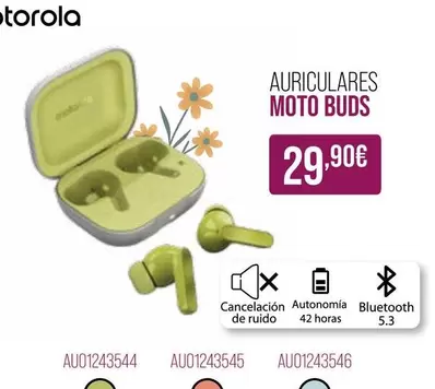 Oferta de Auriculares Moto Buds por 29,9€ en MR Micro