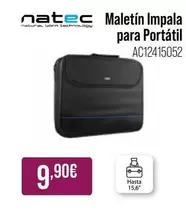 Oferta de Natec - Maletín Impala Para Portátil por 9,9€ en MR Micro