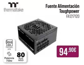 Oferta de Thermaltake - Fuente Alimentación Toughpower por 94,9€ en MR Micro