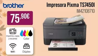 Oferta de Brother - Impresora Pixma  por 75,9€ en MR Micro