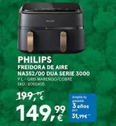 Oferta de Philips - Freidora De Aire Na352/00 Dua Serie 3000 por 149,99€ en Worten