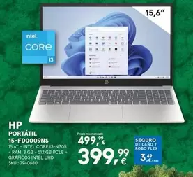 Oferta de Intel - Portatil 15-fd0009ns por 399,99€ en Worten