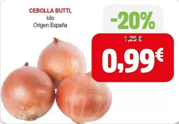 Oferta de Origen - Cebolla Butti por 0,99€ en Masymas