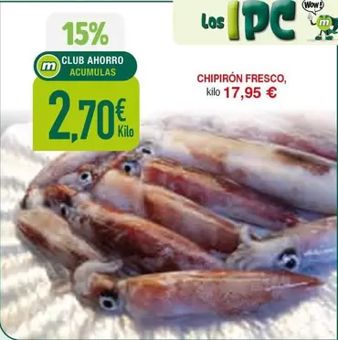 Oferta de Wow - Chipirón Fresco por 2,7€ en Masymas