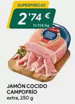 Oferta de Campofrío - Jamon Cocido por 2,74€ en Masymas