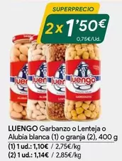 Oferta de Luengo - Garbanzo O Lenteja O Alubia Blanca por 1,5€ en Masymas