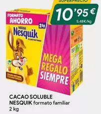 Oferta de Nesquik - Cacao Soluble por 10,95€ en Masymas