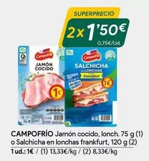 Oferta de Campofrío - Jamon Cocido por 1,5€ en Masymas